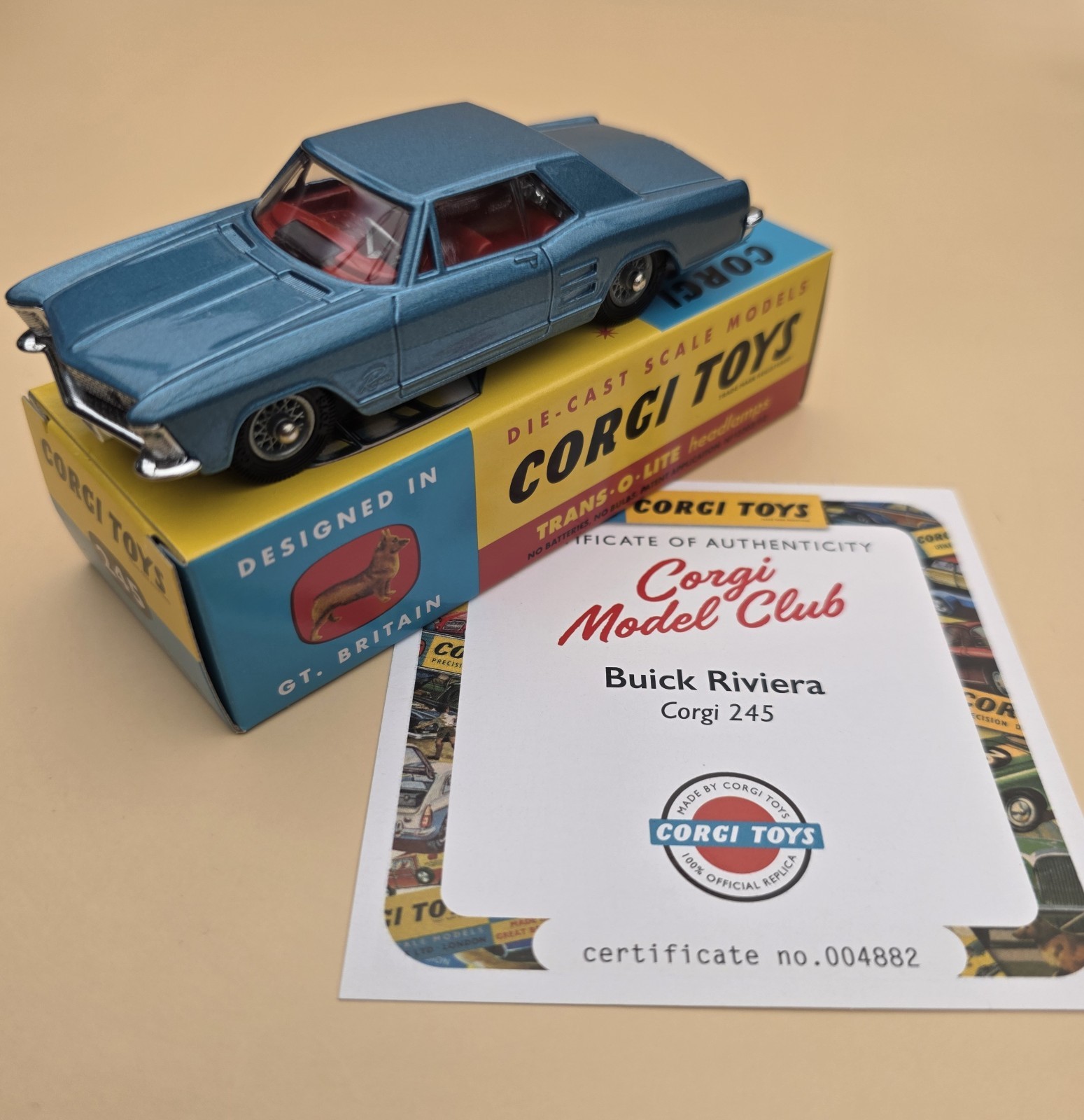 Corgi 245, Buick Riviera - Free Price Guide & Review