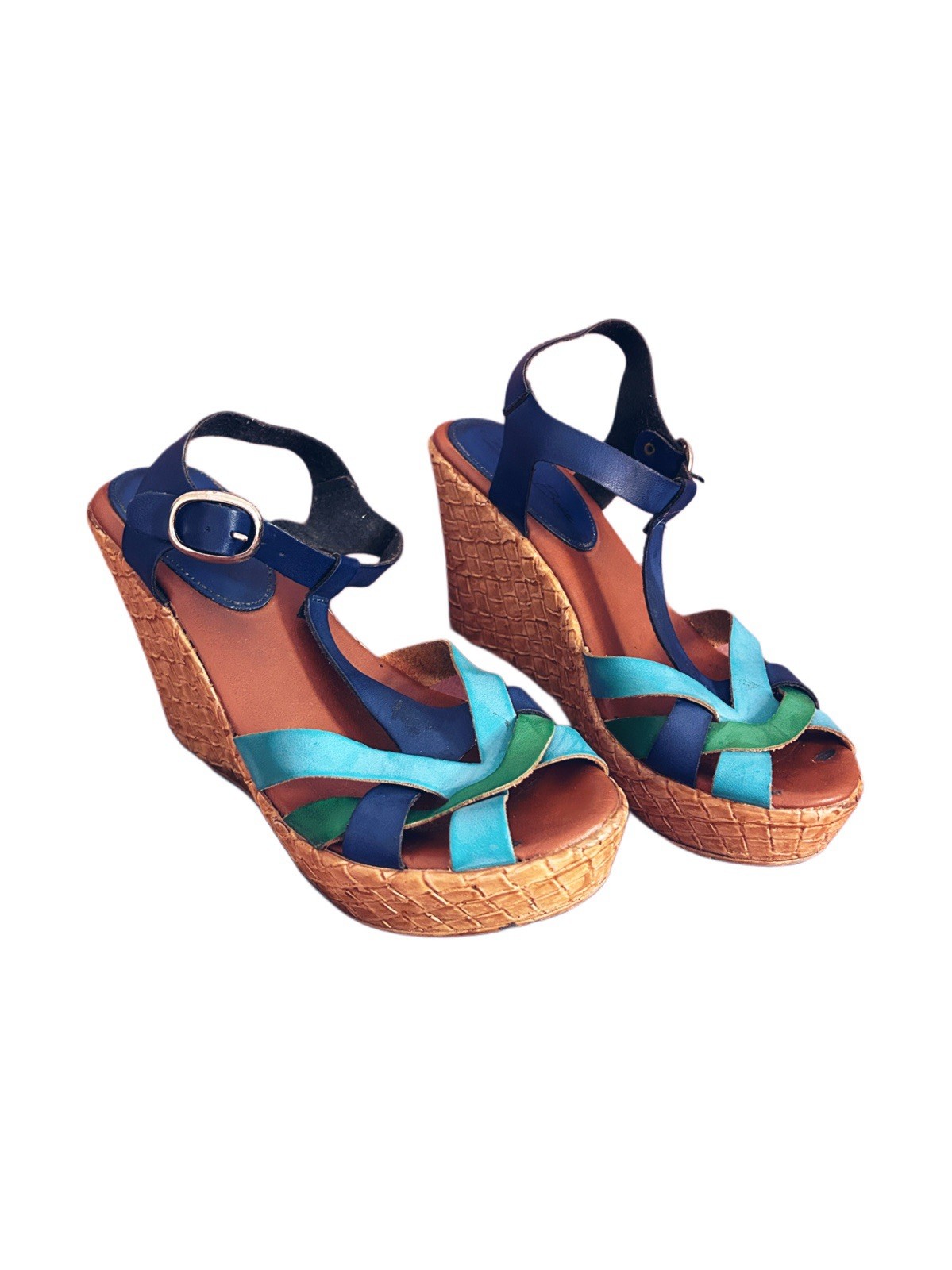 Y2K Carolina Boix Wedge Sandals - Boho Summer Style - Made In Spain