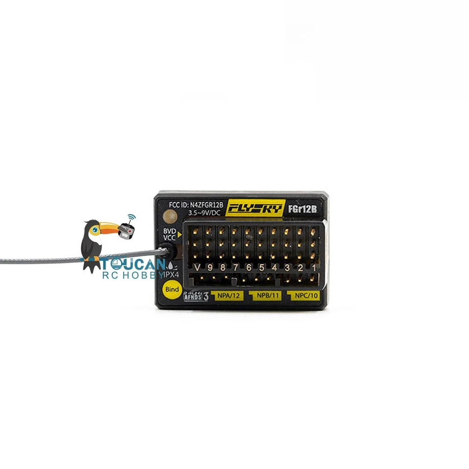 Flysky PL18EV Lite Transmitter Radio System FGr12B Receiver RC Boat Excavator - Image 4 of 4