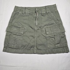 American Eagle Cargo Mini Skirt Y2K Utility Olive Women's Size 00