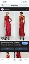Reformation Casette Red/Sangria dress designer Evening/Black tie/weddin NWT sz 4
