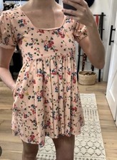 Love Shack Fancy Raleigh Mini Dress Corduroy Floral Babydoll Cottagecore NEW !