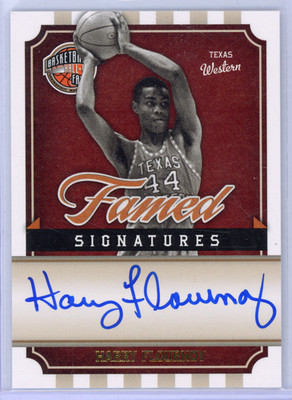 Harry Flournoy Auto /899 2010-11 Panini Hall of Fame Famed Signatures #HF