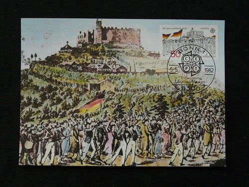 Europa Cept Hambach festival castle maximum card Germany ed. Maxiphil 1982