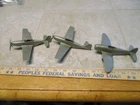 Vintage Marx WWII US Military Playset Silver P-51 Plane P-47 Mustang 1/32 A13