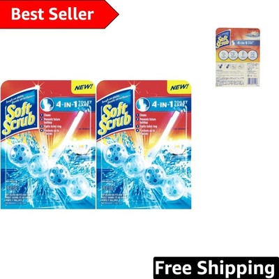 Keep Toilets Fresh with 4-in-1 Rim Hanger Duo - 1.76 oz Each in Sapphire Waters