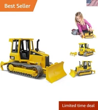 Interactive CAT Track-Type Bulldozer with Detachable Scarifier for Creative Play