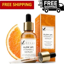 Eclat Vitamin C Face Serum, Brightening Facial Treatment with Vitamin E, 1 fl oz