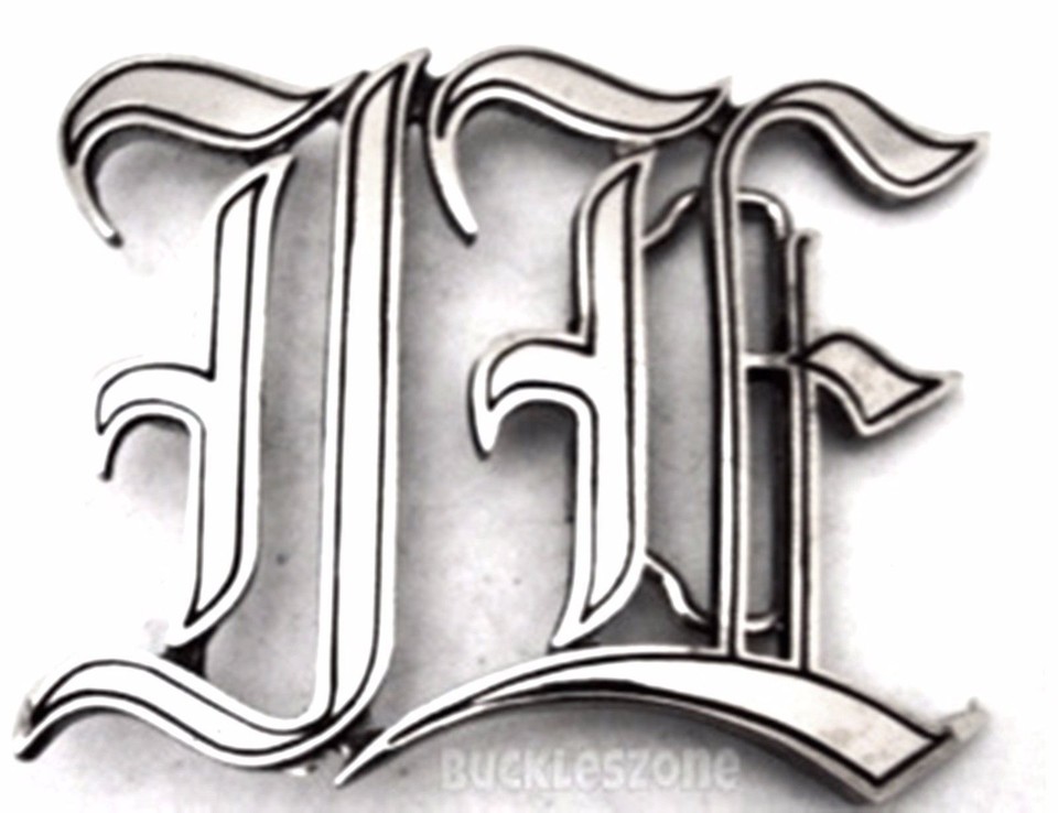 Old English Style Initials Los Angeles New York Las Vegas Men Women