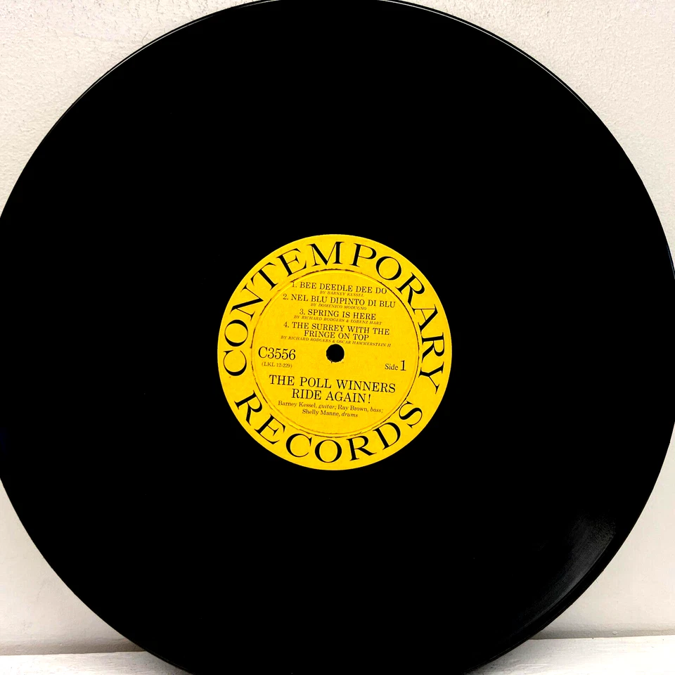 The Poll Winners Ride Again 1958 Vinyl Contemporary Records 1st Press Mono C3556 Foto 2 de 4