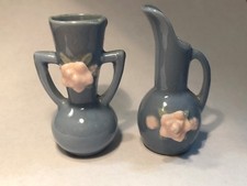 Vintage Miniature Floral Decorated Pitchers Occupied Japan 