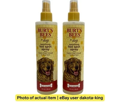 Burt's Bees Hot Spot Spray Itch Spray for Dogs 10oz Soothing All Natural 2 PACK