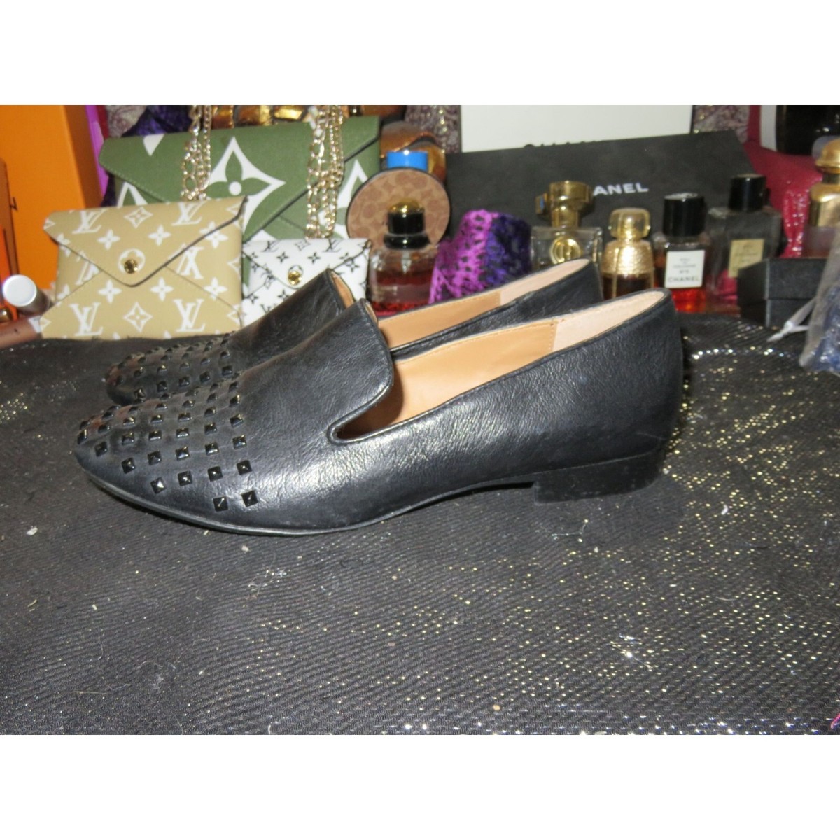 Steve Madden Black Embellished Slip-On Loafers Amazon.com | Steve Madden Men main image 4