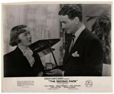 The Second Face Original Lobby Card Ella Raines Bruce Bennett look at rings 1950