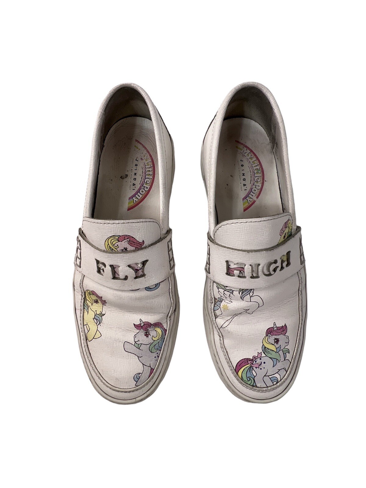 JOSHUA SANDERS donna pelle bianca My Little Pony Ed. SCARPE TAGLIA 39 US 9 ($460)