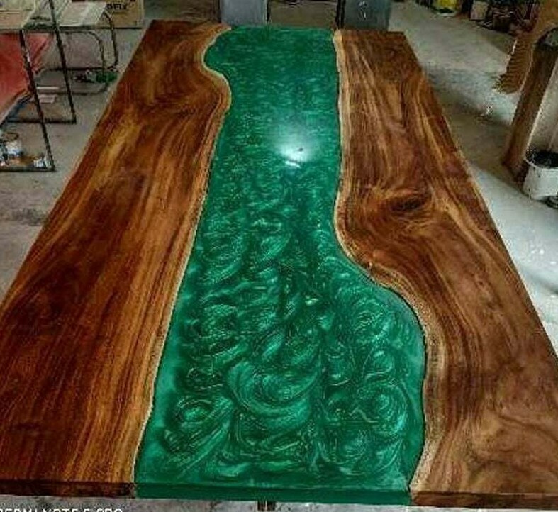 62-inch Epoxy Resin Coffee Table Top for Home or Office Decor