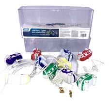 Retro Camco 42654 8' Strand of Motorhomes Camping Indoor/Outdoor Party Lights