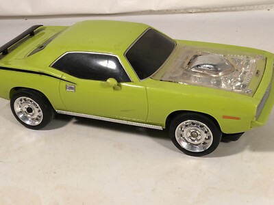 ホビーラジコン 1970cuda 1970 Plymouth Baracuda Radio Controlled Lime Green Nikko