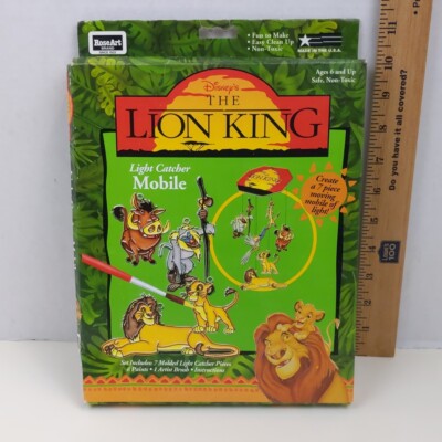 Disney The Lion King Light Catcher Mobile Kit Rose Art Vintage 90s Craft Set NIB