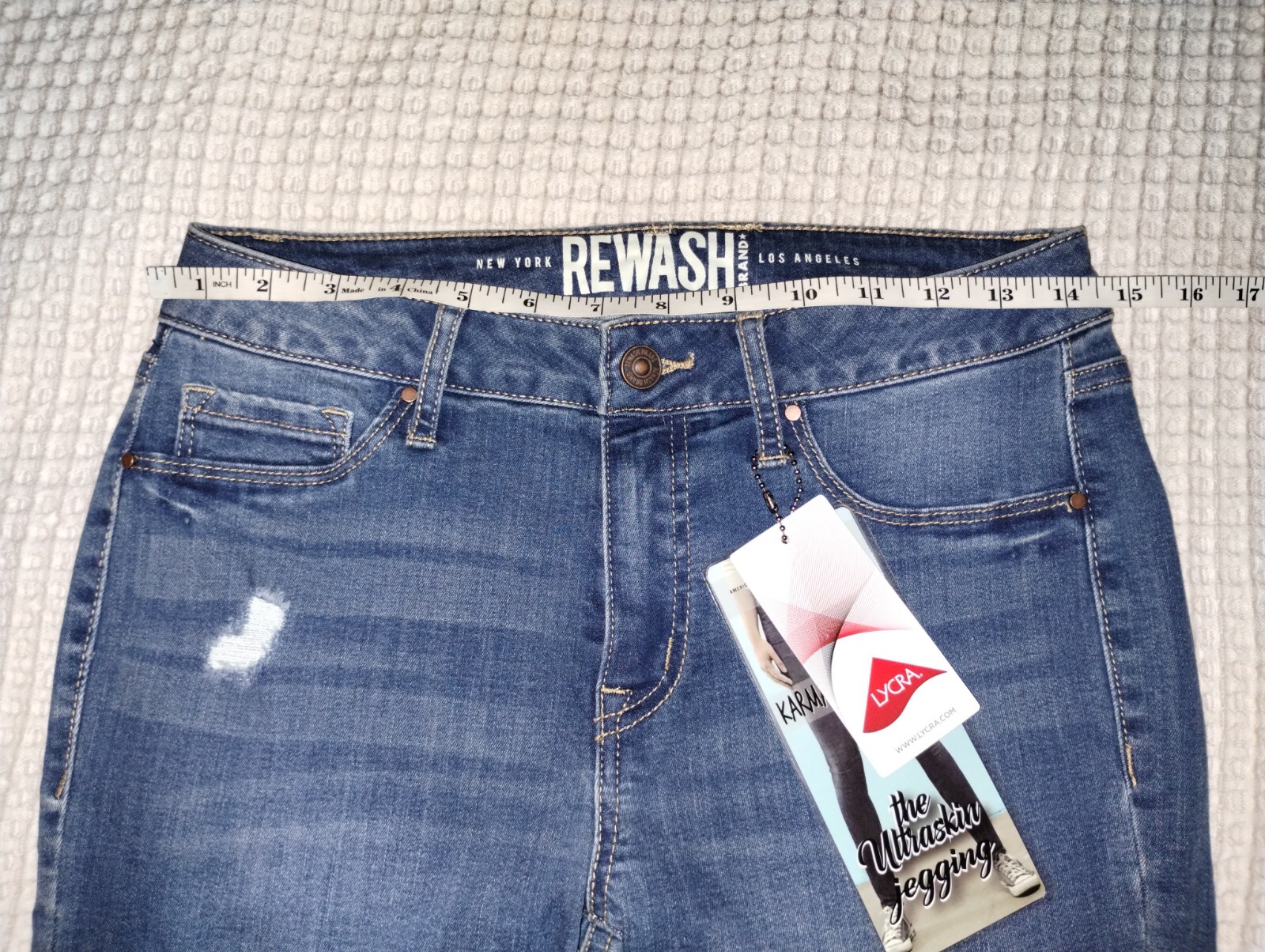 Rewash Juniors Ultraskin Leggings Karma Classic Rise NEW Size 7