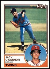 Jack O'Connor #33 1983 Topps