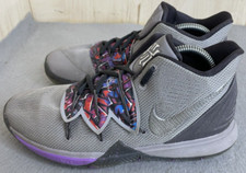 Youth Size 6Y Nike Kyrie 5 Gray/Multicolor GRAFFITI GS Rare AQ2456-001