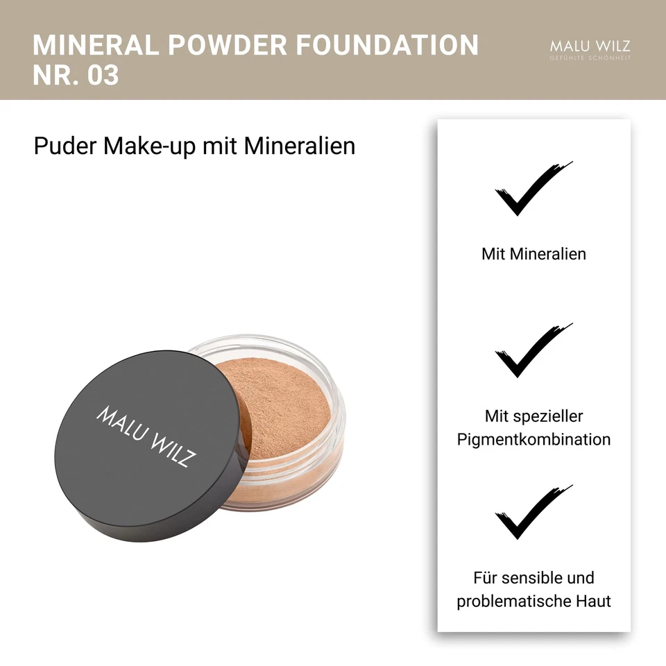 Just Mineral Powder Foundation Nr.3 Sand Purity 15g I Mineral Puder Makeup I ... - Bild 3 von 4