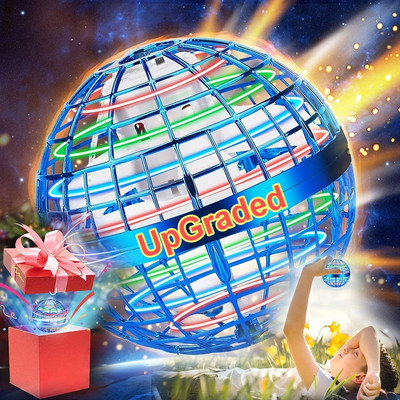 2024 Upgraded New Flying Orb Ball Pro Toys, Globe 360°Rotating Magic Led Lights,