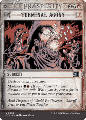 x4 Terminal Agony OTP Breaking News MTG 55 UNCOMMON M/NM 4x