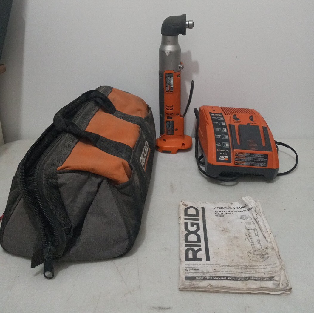 Ridgid 12v 1/4in Impact Driver Right Angle R82233