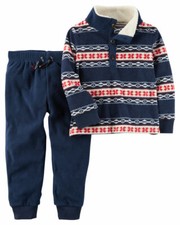 2-Piece Fleece Top  Jogger Set 6 month boys / girls Warm two piece Winter set