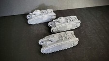 Bolt Action 28mm French Char B1 tank platoon X3 1/56th scale ww2