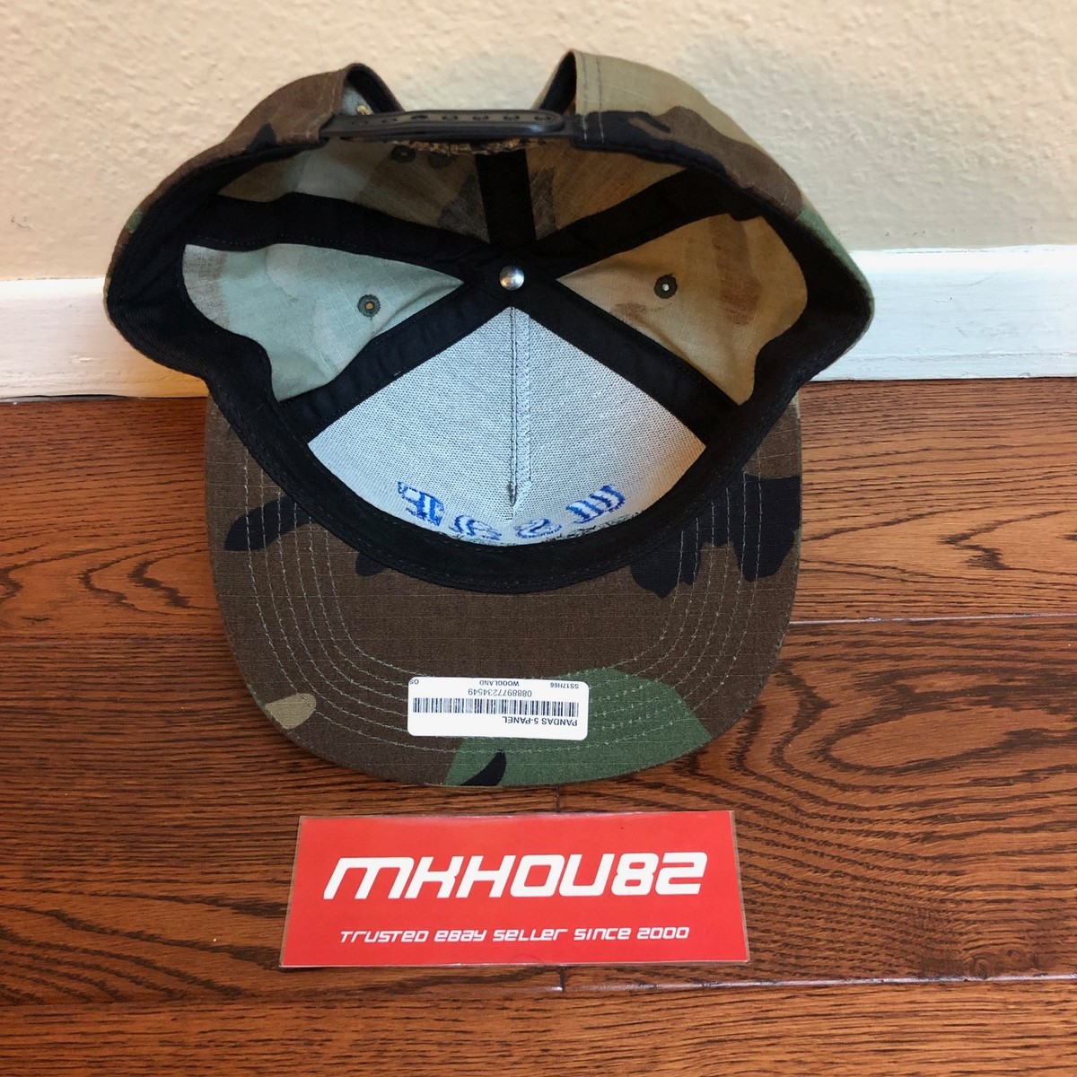 New Supreme Pandas USAF Camo 5-Panel Cap Hat Camp Spring Summer