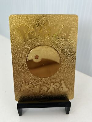 Zeraora V Gold Toned Foil Pokemon Card Fan Art Display Card HP210