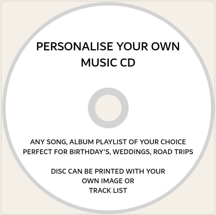 Personalised Mix CD Any Song, Album or Playlist Of Your Choice Weddings/Kids