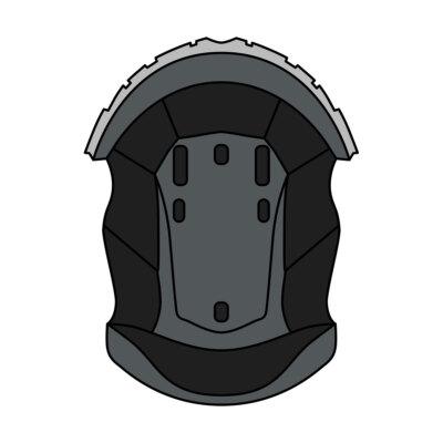 Grey Inner Headphones Helmet Airoh Aviator 3 Size S