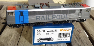 Roco 70468 H0 Locomotive Br 155 138-1 Railpool DB Ag Epoch 6 New with Dss + LED