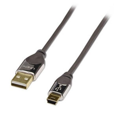 LINDY USB 2.0 Kabel – Typ A Auf Micro-B, 1m, Verchromt & Vergoldet (Cromo Line) – Für Stabile Datenübertragung
