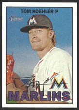 Tom Koehler #408 2016 Topps Heritage Miami Marlins