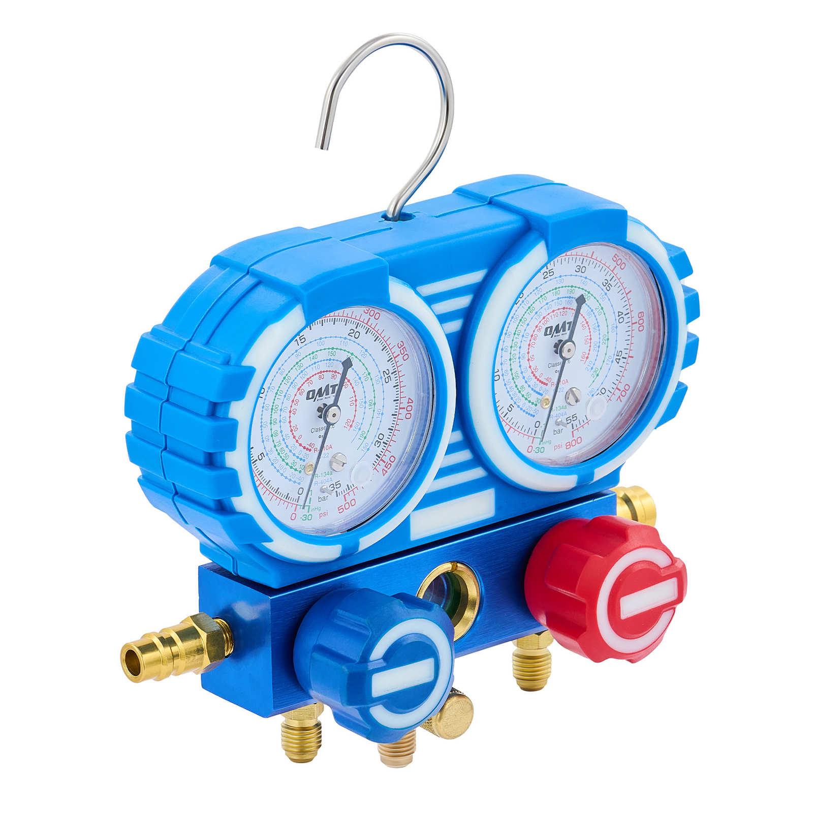 OMT Combo 3.5cfm 1/4hp Air HVAC Vacuum Pump Kit & A/C Manifold Gauge