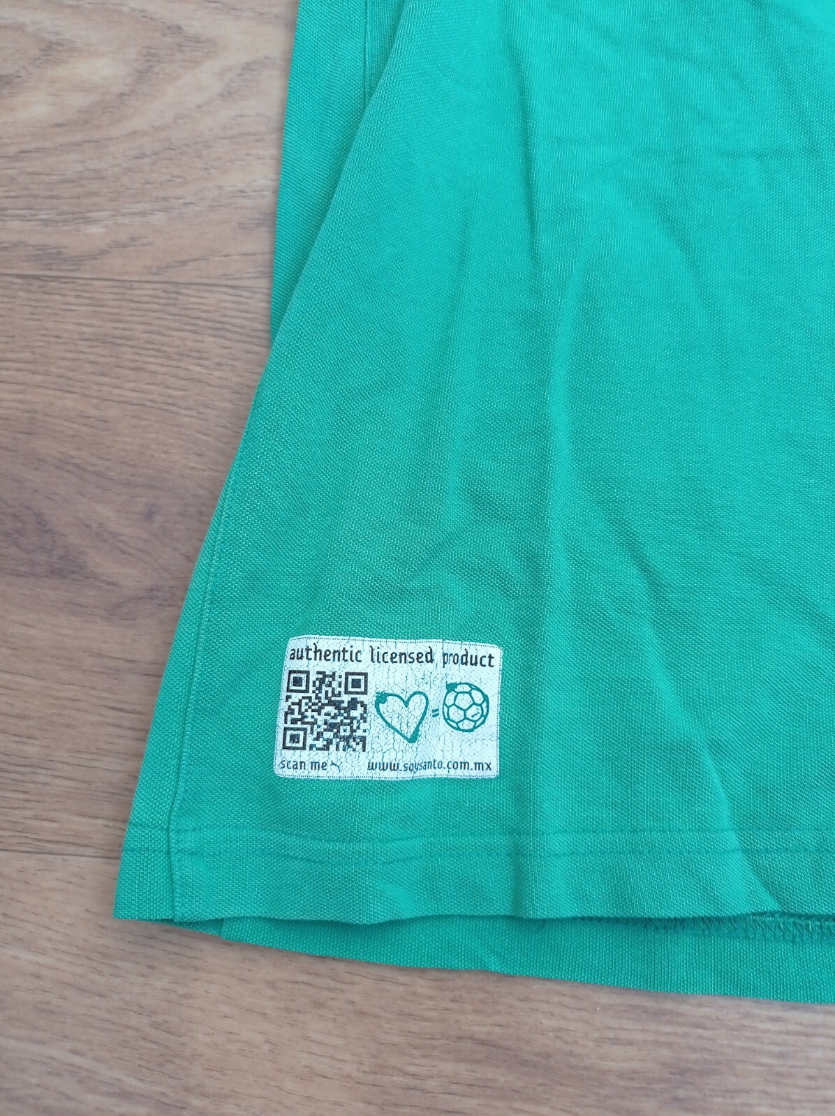 Vintage Club Santos Laguna  Puma Green Jersey Shirt Polo Size Medium  Brazil thumbnail 4