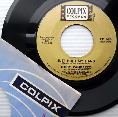 TEDDY RANDAZZO just hold my hand Dear heart 1963 teen bopper 45 e4462