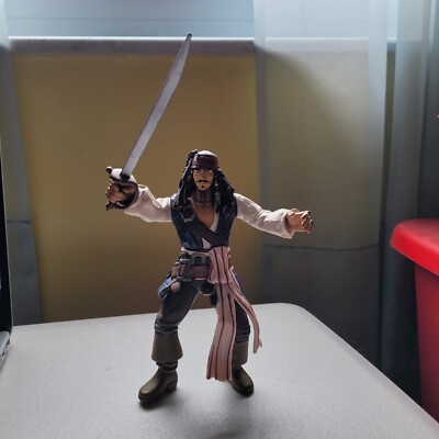 Pirates Of The Caribbean Captain Jack Sparrow 7'' Action Figure Zizzle Disney