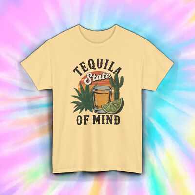 Tequila State of Mind Shirt Cactus Lime Sunset Margarita Party Tee S-5XL
