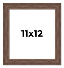 11x12 Frame Brown Barnwood Picture Frame Photo Frame UV Acrylic, Acid Free