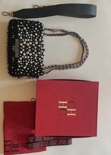 Bolso Carolina Herrera Bimba Gamuza Perlas Repujado