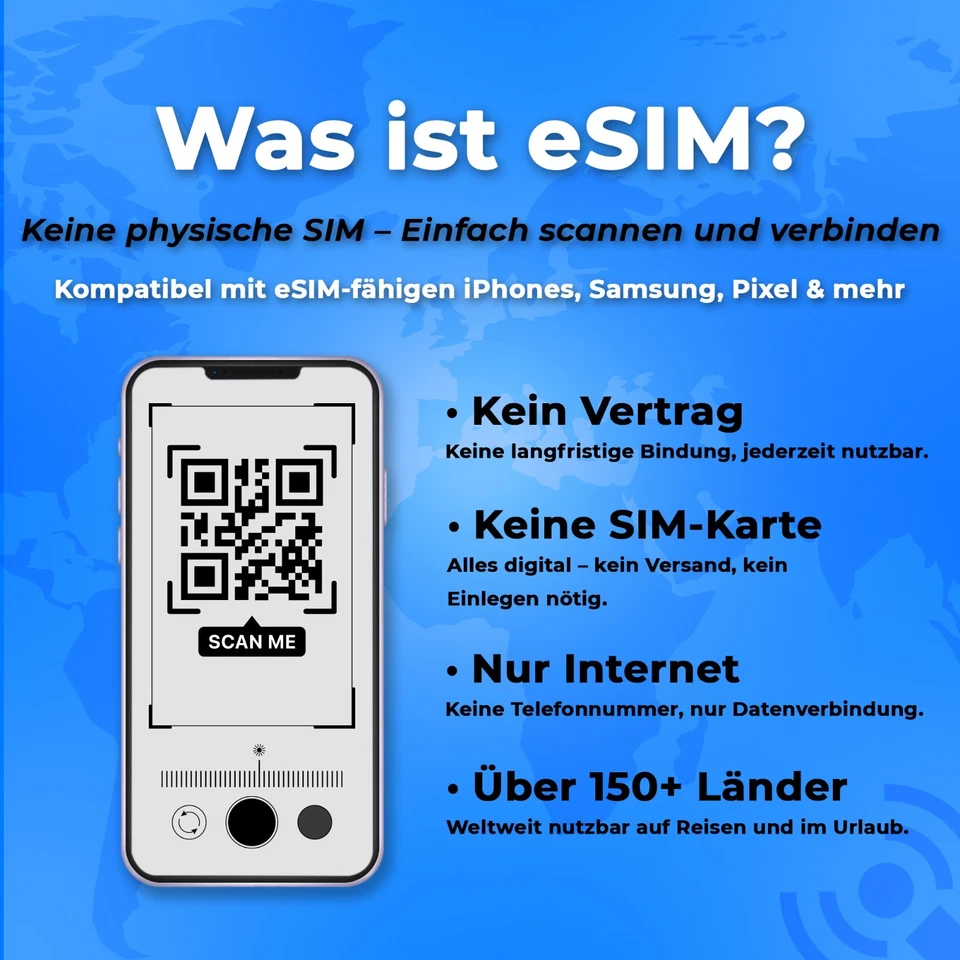 Griechenland Travel eSIM Internet 1GB – 50GB | 5G | Sofort per QR aktivierbar - Bild 2 von 4