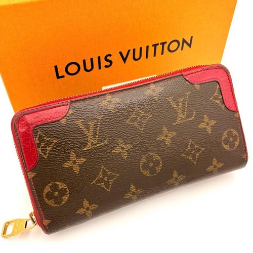 Louis Vuitton Monogram Retiro Zippy Wallet Brown Used From Japan