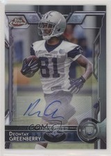 2015 Topps Chrome Rookies Auto Deontay Greenberry #187 Auto l8x