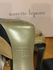 $355 NANETTE LEPORE Platform Heel Leather Shoes, 8.5, Beige & Black. In Box. — photo 9